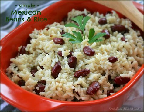 Simple Mexican Beans And Rice Frijoles Y Arroz Wildflours Cottage