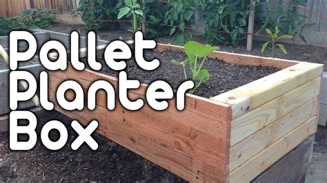 How to arrange flower planters. Pallet Planter Box! - YouTube