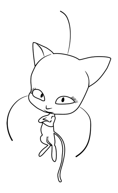 Ladybug And Cat Noir Kwami Coloring Pages