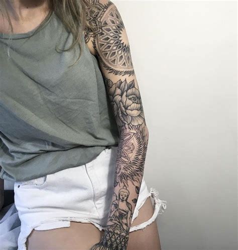 40 Attractive Sleeve Tattoos For Women Sleeve Tattoos
