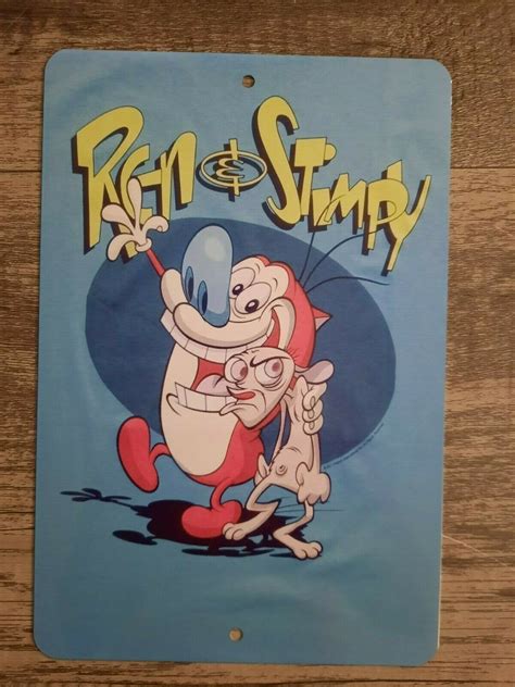 Ren And Stimpy Gross Cartoon Characters 8x12 Metal Wall Sign Retro 80s