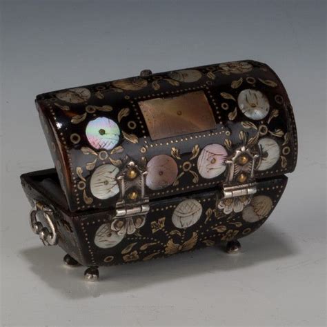 17th Century Miniature Casket Antique Tea