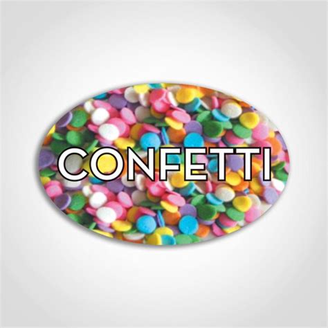 Confetti Labels Roll Of 500 Stickers