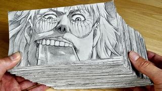 パラパラ漫画 リヴァイVS獣の巨人 Levi vs Beast Titan 進撃の Видео ВКонтакте