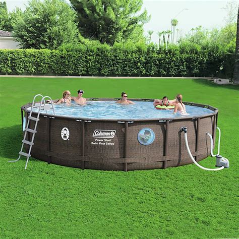 Coleman Vista 15020 18x48 In Steel Frame Above Ground Swimming Pool