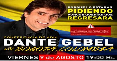 Dante Gebel En Bogota Colombia 9 De Agosto 2013 ¡entradas Agotadas