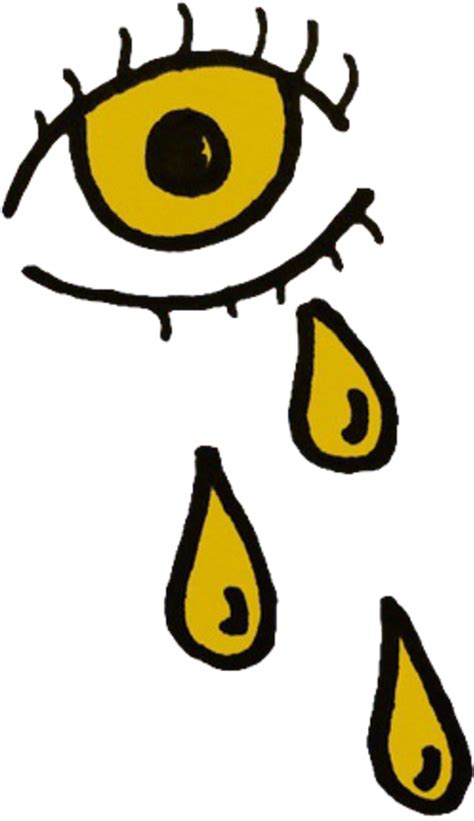Eye Crying Crybaby Ftestickers Freetoedit Yellow Aesthetic Tumblr