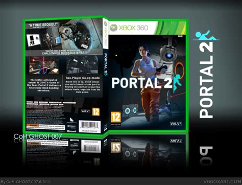 Portal 2 Xbox 360 Box Art Cover By Coh Ghost 007