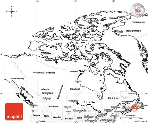 Map Of Canada Unlabeled Universe Map Travel And Codes