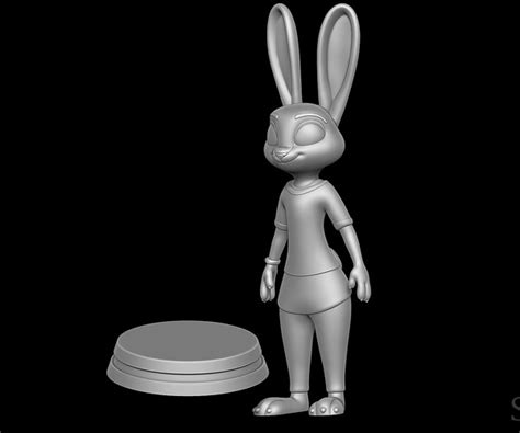Artstation Judy Hopps Casual Outfit Zootopia 3d Print Model Resources