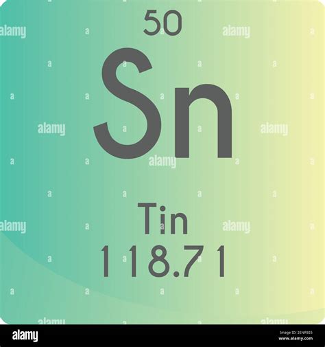 Sn Periodic Table Stock Vector Images Alamy