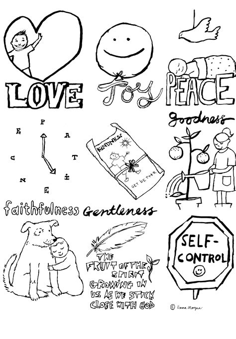 Great fruit spirit joy coloring page with fruit of the spirit. Fruit of the Spirit Colouring Page from eh kids | Eastern ...