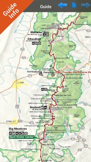 Map Of Shenandoah National Park Maps Model Online