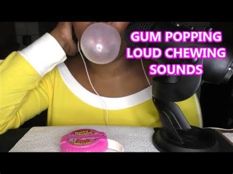 INTENSE GUM CHEWING POPPING LOUD SLURPY SOUNDS Minutes ASMR YouTube