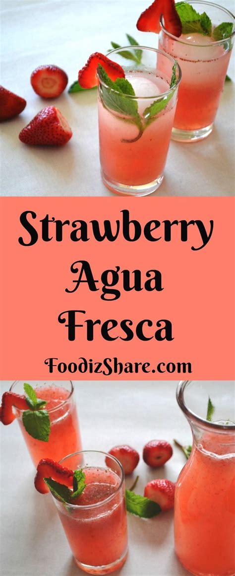 Agua Fresca Aqua Fresca Recipes Fresca Drinks Mexican