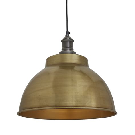 Brooklyn Dome Pendant - 13 Inch - Brass | Dome pendant lighting, Pendant light, Brass pendant light