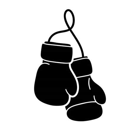 Hanging Boxing Gloves Silhouettes Stock Photos Pictures And Royalty Free