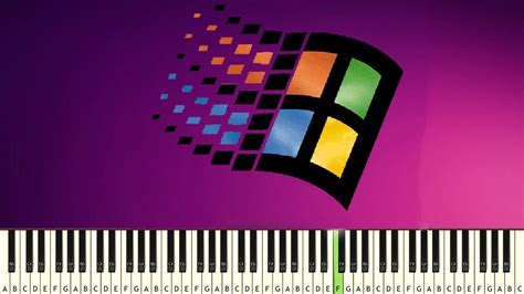 Microsoft Windows 95 Startup Sound Piano Tutorial Youtube