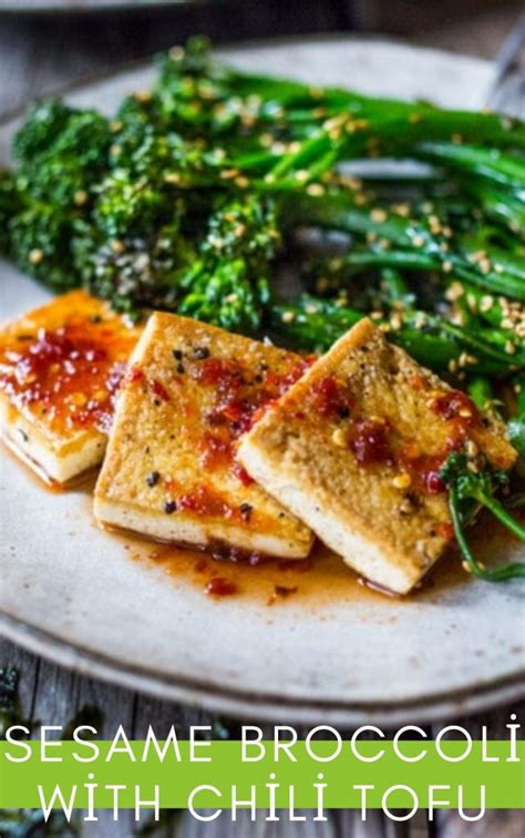 Sesame Broccoli With Chili Tofu Vegan Recipes