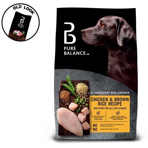 Pure balance food for dogs variety pack, chicken dinner in gravy with peas & sweet potatoes and beef dinner in gravy with carrots & sun dried tomatoes, 3.5 oz, 12 count 241 $8.78 (73.2 ¢/oz) free delivery on orders over $35 Pure Balance Chicken/Brown Rice Flavor Dry Dog Food, 30 lb ...