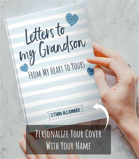 Letters To My Grandson Boy Journal Personalized Custom Name New
