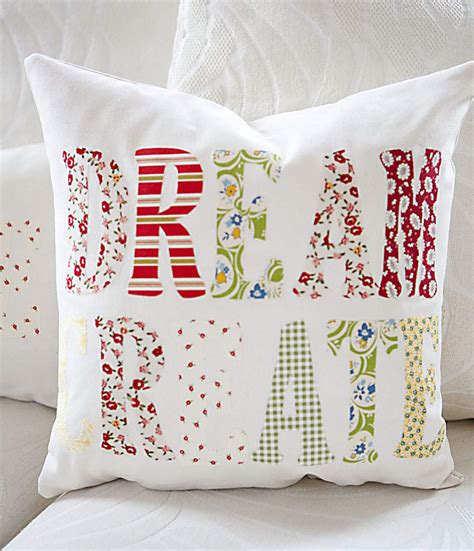 Applique Throw Pillows Celebrate Creativity