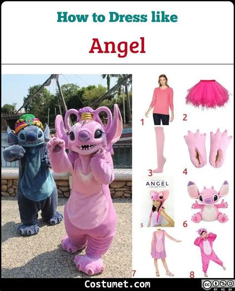 Lilo And Stitch And Angel Couple Costume For Cosplay And Halloween