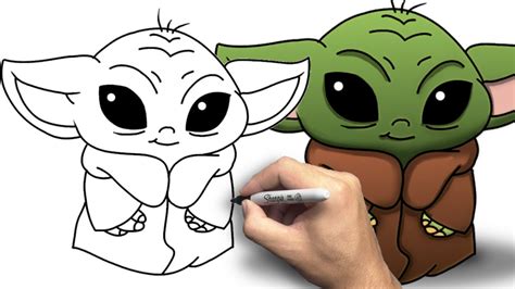 How To Draw Grogu Baby Yoda In 8 Easy Steps