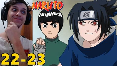 Rock Lee Vs Sasuke Naruto Clássico React Episódios 22 E 23