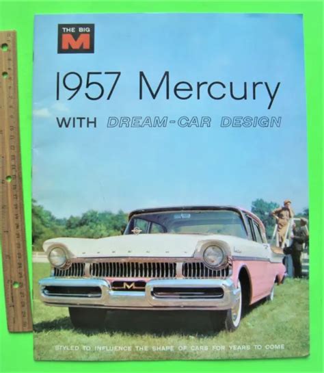 1957 Mercury Giant Prestige Catalog Brochure 32 Pgs Convertibles Wagons