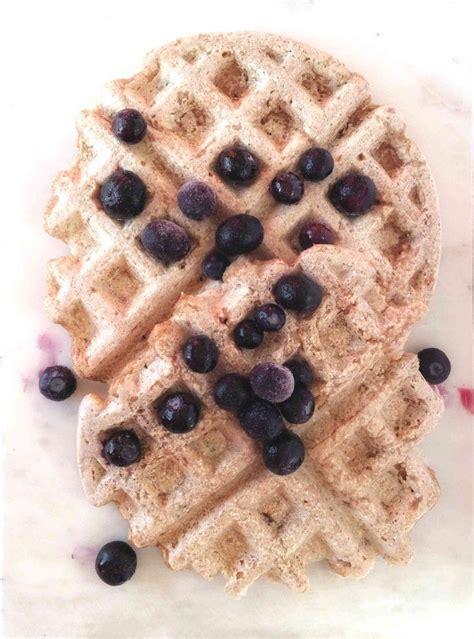 Thick Chewy Delicious Waffles Made With Just 2