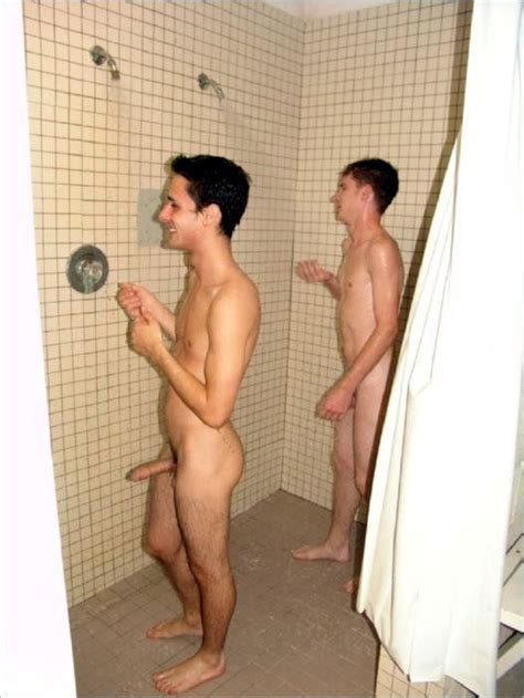 Nude Man Shower
