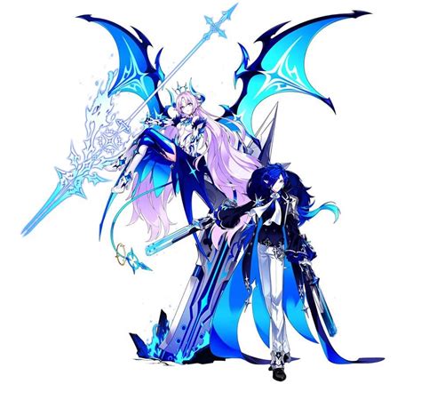 Elsword Ciel And Lu Anime Oc Female Anime Anime Demon Lu Elsword