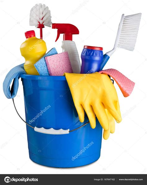 Cleaning Supplies In Bucket Stock Photo By ©billiondigital 167647162