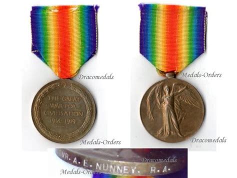 Britain Wwi Star 1914 1915 Victory Interallied Medal George V