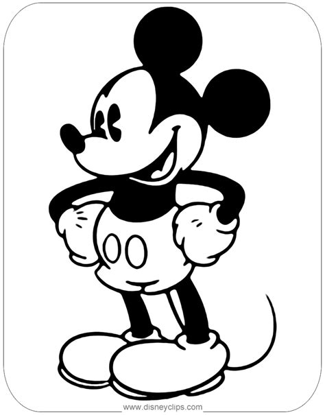 Mickey Mouse Coloring Pages Metrogerty
