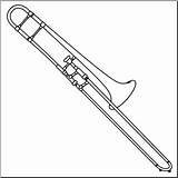 Trombone Clipartlook Abcteach Deta sketch template