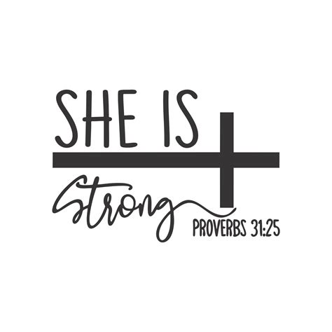 She Is Strong Svg Bible Verse Svg Christian Svg Religious Svg Bible