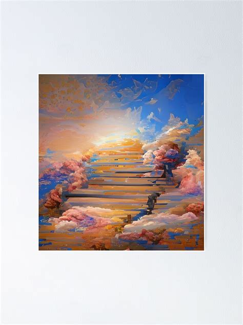 Stairway To Heaven Abstract Art Impressionism Faith Based Art