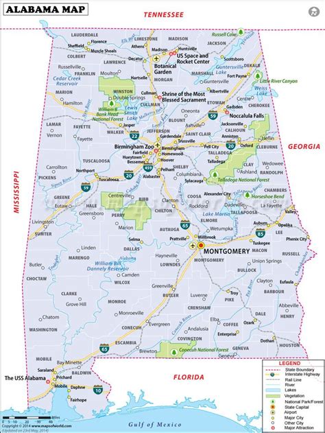 Alabama Map For Free Download Printable Map Of Alabama