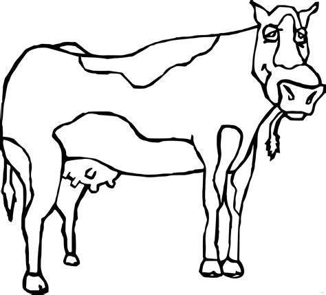 Printable Cow Coloring Sheet