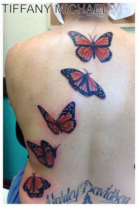 Monarch Butterfly Tattoo Running Up The Back Monarch Butterfly Tattoo Butterfly Wrist Tattoo