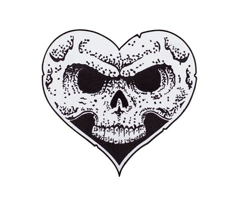 Heart Skull Patch Featured Alexisonfire Online Store Alexisonfire