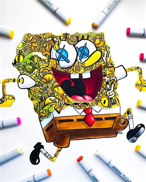 Gawx Art On Instagram Just Finished My Spongebob Doodle And Ooof Hd