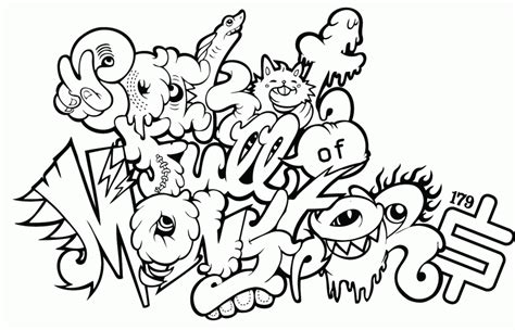 Printable Graffiti Coloring Pages Coloring Home Graffiti Coloring