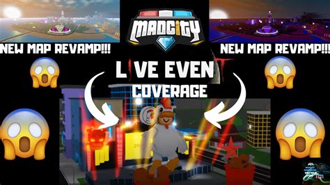 Mad City Live Event Coverage New Map Revamp Mad City Roblox Youtube