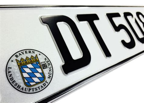 Bmw Munich Front German License Plate By Z Plates Wtih Unique Number