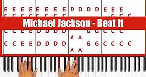 Beat It Piano - How to Play Michael Jackson Beat It Piano Tutorial!