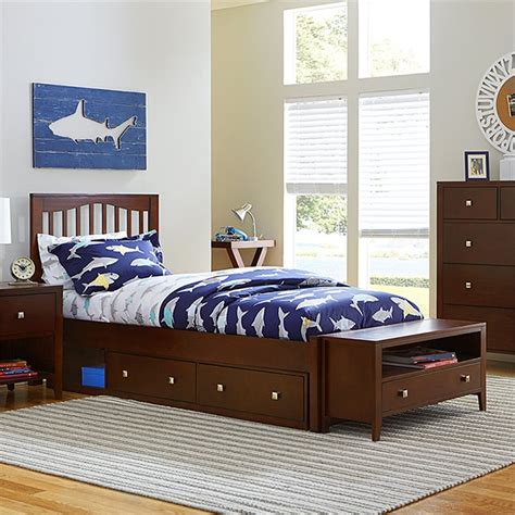 Ne Kids Pulse Full Spindle Bed With Trundle In Cherry 31012nt