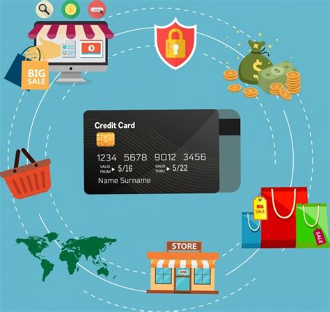 Online shopping sites with credit card. Credit Card Benefit Infographic Shopping Online Design Elements-vector Misc-free Vector Free ...